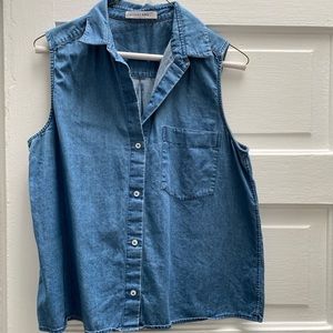 Everlane Denim Button down tank